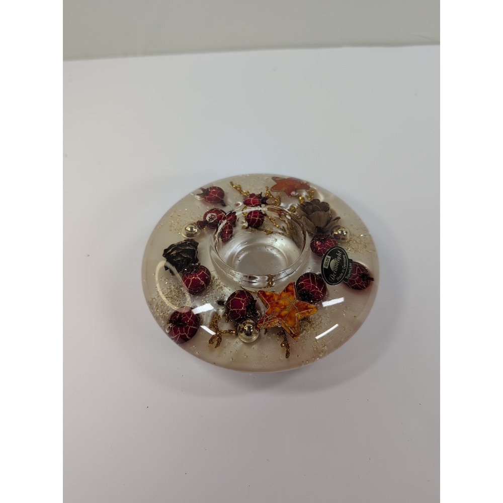 Dreamlight Traumlicht German Glide Tealight Candle Stars Pinecones Berries!